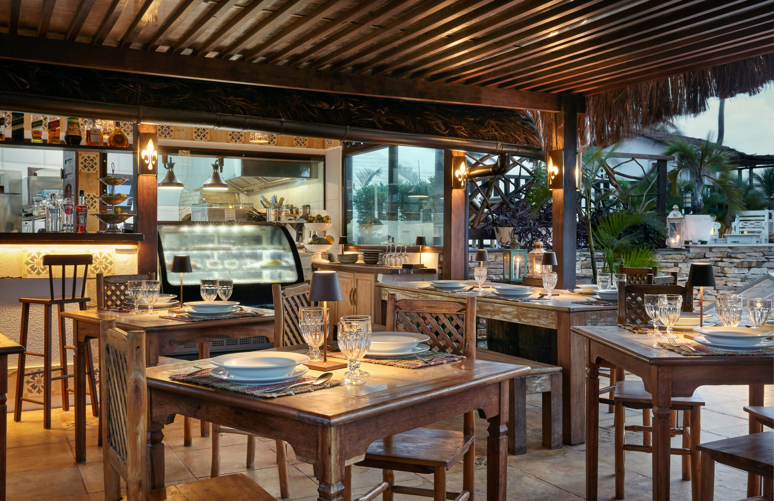 Restaurante noite Caravaggio Pousada Mona Lisa