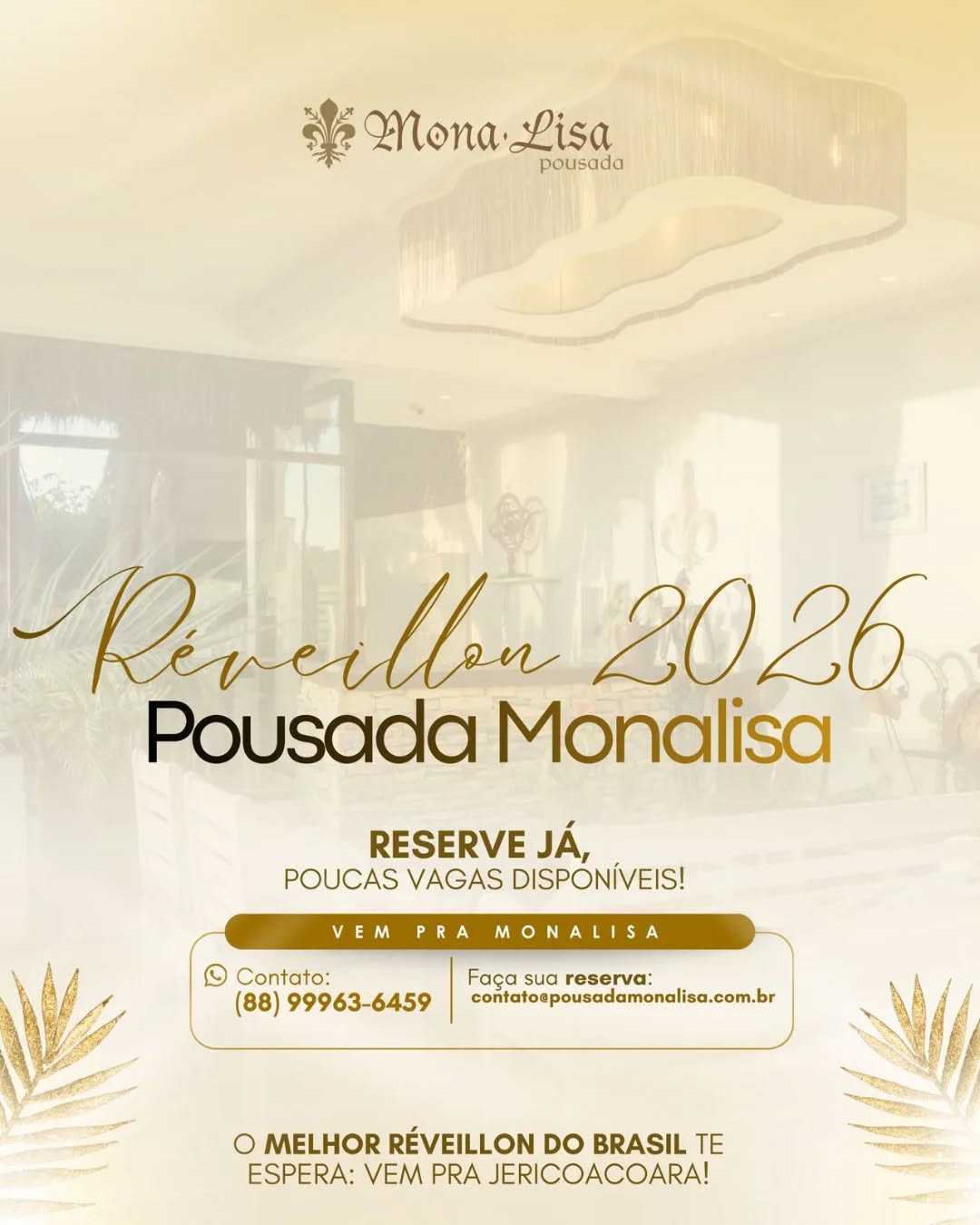 Faltam poucas vagas para celebrar o ano novo com a gente! Corre que ainda dá tempo.